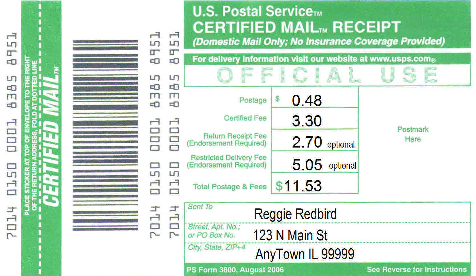Fedex certified mail